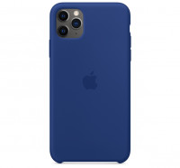 Чехол Silicone Case iPhone 11 Pro Max (тёмно-синий) 5883