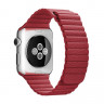 Ремешок Apple Watch 38mm / 40mm шагрень кожа (красный) 2003 - Ремешок Apple Watch 38mm / 40mm шагрень кожа (красный) 2003