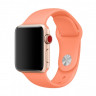 Ремешок Apple Watch 38mm / 40mm силикон гладкий (персик) 6339 - Ремешок Apple Watch 38mm / 40mm силикон гладкий (персик) 6339