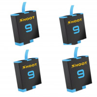 SHOOT Набор 4шт аккумулятор Quick Charge 1800mAh для GoPro Hero 9 / GoPro Hero 10 (AHDBT-901) 17563
