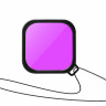 Аквабокс для GoPro 9 / GoPro 10 до 45м (сенсорная крышка + фильтр фиолетовый) 0484 - Аквабокс для GoPro 9 / GoPro 10 до 45м (сенсорная крышка + фильтр фиолетовый) 0484