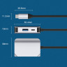 BRONKA Хаб Type-C 3в1 (USB 3.0 х1 / HDMI х1 / PD х1 ) модель HW-6003 (Г90-31569) - BRONKA Хаб Type-C 3в1 (USB 3.0 х1 / HDMI х1 / PD х1 ) модель HW-6003 (Г90-31569)