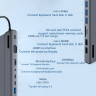 BRONKA Хаб Type-C 14в1 (USB 3.0 x3 / USB 2.0 x2 / RJ45 x1 / 3.5mm x1 / PD x1 / USB-C x2 / HDMI x1 / SD-TF Card x2 / VGA x1) модель BT14E (Г90-52748) - BRONKA Хаб Type-C 14в1 (USB 3.0 x3 / USB 2.0 x2 / RJ45 x1 / 3.5mm x1 / PD x1 / USB-C x2 / HDMI x1 / SD-TF Card x2 / VGA x1) модель BT14E (Г90-52748)
