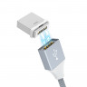 HOCO USB кабель U40B магнитный 8-pin (серый) 5431 - HOCO USB кабель U40B магнитный 8-pin (серый) 5431