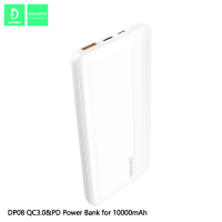 DENMEN Внешний аккумулятор Power Bank DP08 Quick Charge 10000mAh (белый) 7275