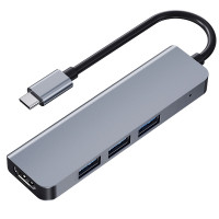 БРОНЬКА Хаб Type-C 4в1 (USB 3.0 х3 / HDMI х1 ) модель 2008N (3036)