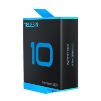 TELESIN АКБ сменный аккумулятор AHDBT-901 1750mAh на GoPro Hero 9 / GoPro Hero 10 (47966) NEW DISIGN