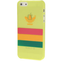 Чехол iPhone 5 / 5S / SE Adidas пластиковый (жёлтый) 4282