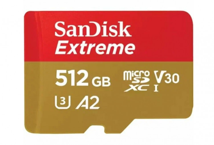 SanDisk Флэш карта Extreme microSDXC 512Gb 190Mb/s V30 без адаптера ADP (2563)