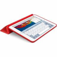 Чехол для iPad Mini 1 / 2 / 3 Smart Case серии Apple кожаный (красный) 6627 - Чехол для iPad Mini 1 / 2 / 3 Smart Case серии Apple кожаный (красный) 6627