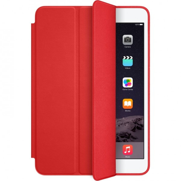 Чехол для iPad Mini 1 / 2 / 3 Smart Case серии Apple кожаный (красный) 6627