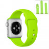 Ремешок Apple Watch 38mm / 40mm силикон гладкий (салатовый) 6339 - Ремешок Apple Watch 38mm / 40mm силикон гладкий (салатовый) 6339