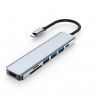 BRONKA Хаб Type-C 7в1 (USB 3.0 х 1 / USB 2.0 х2 / HDMI 4K х1 / SD TF х2 / PD 100W х1) Г90-31583 - BRONKA Хаб Type-C 7в1 (USB 3.0 х 1 / USB 2.0 х2 / HDMI 4K х1 / SD TF х2 / PD 100W х1) Г90-31583