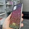 Чехол для iPhone 11 Pro со стразами &quot;Sparkle&quot; (розово-фиолетовый) 3437 - Чехол для iPhone 11 Pro со стразами "Sparkle" (розово-фиолетовый) 3437