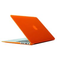 Чехол MacBook Air 13 модель A1369 / A1466 (2011-2017гг.) матовый (оранжевый) 0016