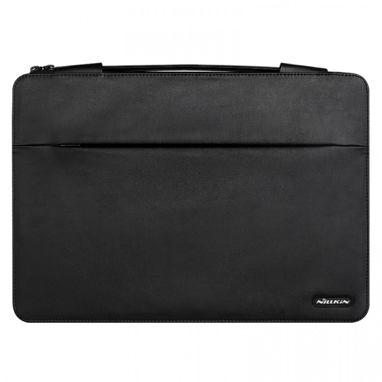 NILLKIN Сумка-папка для MacBook Pro / Air 13" - 14" с подставкой 18° / 26° серии Leather (чёрный) 1705