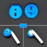 Силиконовые накладки для AirPods (голубой) 3016 - Силиконовые накладки для AirPods (голубой) 3016