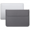 Чехол-конверт для MacBook 11&quot; горизонтальный PU кожа серии Envelope (серый) 870001 - Чехол-конверт для MacBook 11" горизонтальный PU кожа серии Envelope (серый) 870001