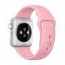 Ремешок Apple Watch 38mm / 40mm силикон гладкий (розовый) 6339 - Ремешок Apple Watch 38mm / 40mm силикон гладкий (розовый) 6339