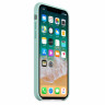 Чехол Silicone Case iPhone X / XS (бирюз) 4687 - Чехол Silicone Case iPhone X / XS (бирюз) 4687