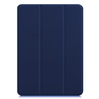 Чехол для iPad 10.2 / 10.2 (2020) Smart Case серии Apple кожаный (тёмно-синий) 6771