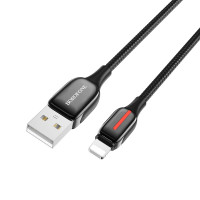 BOROFONE USB кабель 8-pin BU14 2.4A, длина: 1.2 метра (чёрный) 7313