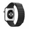 Ремешок Apple Watch 38mm / 40mm шагрень кожа (чёрный) 2003 - Ремешок Apple Watch 38mm / 40mm шагрень кожа (чёрный) 2003