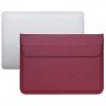 Чехол-конверт для MacBook 13&quot; горизонтальный PU кожа серии Envelope (бордо) 870002 - Чехол-конверт для MacBook 13" горизонтальный PU кожа серии Envelope (бордо) 870002