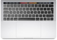 БРОНЬКА Накладка на клавиатуру MacBook Pro 13 / 15 (A1706 / A1707 / A1989 / A1990 / A2159) силикон EU (прозрачный) 9509