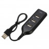 БРОНЬКА USB-хаб 4в1 (USB 2.0 х4) кабель 30см чёрный (1034) - БРОНЬКА USB-хаб 4в1 (USB 2.0 х4) кабель 30см чёрный (1034)