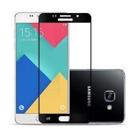 Стекло 5D Samsung Galaxy J7 Max полная проклейка (чёрный)
