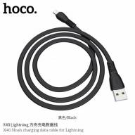 HOCO USB кабель 8-pin X40 2.4A 1м (чёрный) 1663 - HOCO USB кабель 8-pin X40 2.4A 1м (чёрный) 1663
