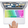 Силиконовая накладка на клавиатуру MacBook Air/Pro 13/15 (2008-2015гг) стандарт кнопок EU (цветная) 5454 - Силиконовая накладка на клавиатуру MacBook Air/Pro 13/15 (2008-2015гг) стандарт кнопок EU (цветная) 5454