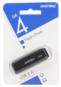SmartBay Флэш карта USB для компьютера 4Gb SB4GBQZ-K (чёрный) 5235