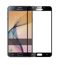 Стекло Samsung Galaxy J7 Pro рамочная проклейка (чёрный)