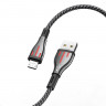 BOROFONE USB кабель micro BU23 2.4A, длина: 1.2 метра (серый) 4887 - BOROFONE USB кабель micro BU23 2.4A, длина: 1.2 метра (серый) 4887