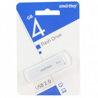 SmartBay Флэш карта USB для компьютера 4Gb SB4GBLM-W (белый) 5237