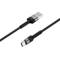 BOROFONE USB кабель Type-C BX34 3A, длина: 1 метр (чёрный) 5031