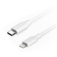 HOCO USB-C кабель PD на lightning 8-pin U121 27W 3A 1м (белый) 7094
