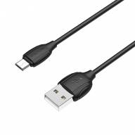 BOROFONE USB кабель micro BX19 2.4A, 1метр (чёрный) 1787 - BOROFONE USB кабель micro BX19 2.4A, 1метр (чёрный) 1787