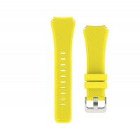 Ремешок силиконовый "3D Полоски" для Умных часов, 20mm (жёлтый) 9012