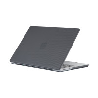 Чехол Macbook Pro 13 (A1706 / A1708 / A1989 / A2159 / A2338 / A2289 / A2251) (2016-2021) карбон (чёрный) 4074