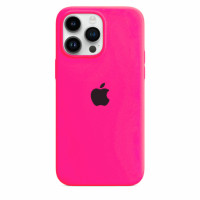 Чехол Silicone Case iPhone 14 Pro (фуксия) 1508