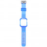 Прозрачный TPU ремешок для Apple Watch Ultra 49mm / 45mm / 44mm / 42mm (синий) 4957 - Прозрачный TPU ремешок для Apple Watch Ultra 49mm / 45mm / 44mm / 42mm (синий) 4957