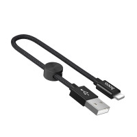 HOCO USB кабель 8-pin X35 2.4A 25см (чёрный) 7413