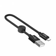 HOCO USB кабель 8-pin X35 2.4A 25см (чёрный) 7413 - HOCO USB кабель 8-pin X35 2.4A 25см (чёрный) 7413