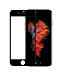 Стекло для iPhone 6 / 6S противоударное 10D (чёрный) B+ (8867)