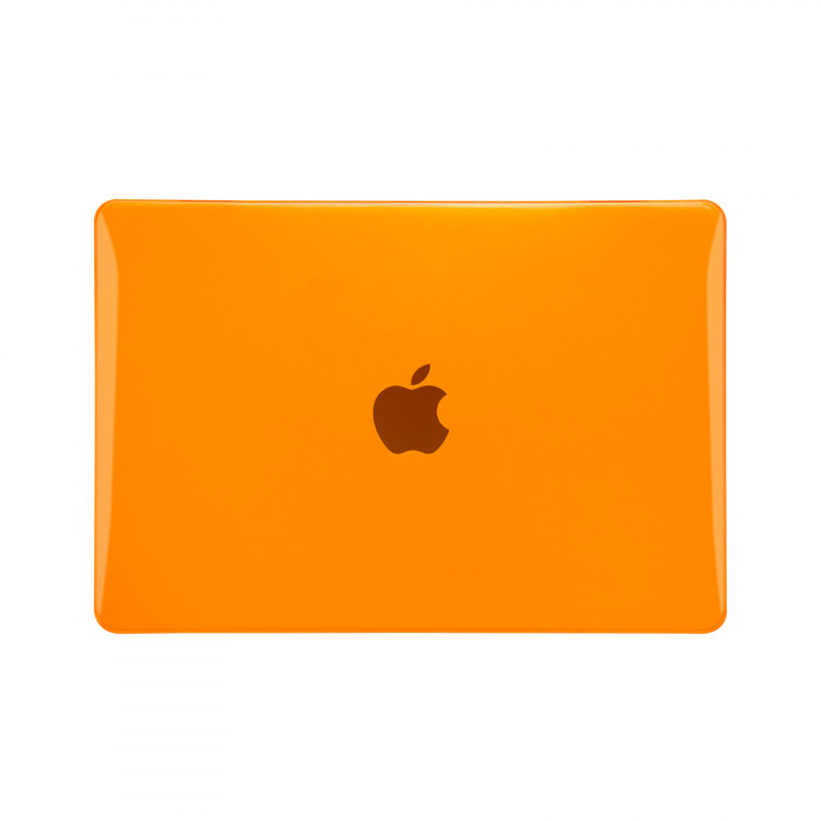 Чехол MacBook White 13 A1342 (2009-2010г) глянцевый (оранжевый) 4352
