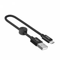 HOCO USB кабель micro X35 2.4A 25см (чёрный) 7437 - HOCO USB кабель micro X35 2.4A 25см (чёрный) 7437