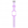 Прозрачный TPU ремешок для Apple Watch Ultra 49mm / 45mm / 44mm / 42mm (фиолетовый) 4957 - Прозрачный TPU ремешок для Apple Watch Ultra 49mm / 45mm / 44mm / 42mm (фиолетовый) 4957